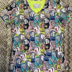 Skechers Scrub Top- Dogs